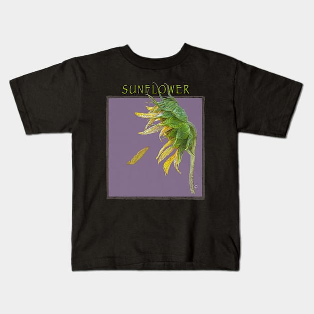 Sunflower (lavender) Kids T-Shirt by The Orchard